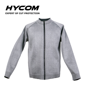 HYCOM ANSI 5 Schnittfeste Reißverschlussjacke mit atmungsaktivem Pique und Daumenloch PSA-Kleidung