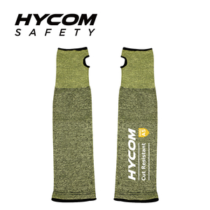HYCOM Aramid 14 Cut Level 5 Industrie-Sicherheits-Schnittschutz-Armmanschette mit Daumenschlitz 